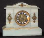 Ansonia White Onyx “Pinehill” Mantel Clock