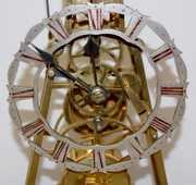 Bell Striking Fusee Skeleton Clock with Dome