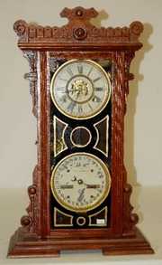 Waterbury Calendar No. 44 Clock, Walnut