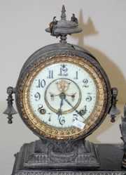 Ansonia “Macbeth” Seated Statue Clock