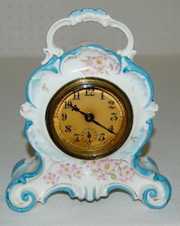 Key Wind Apple Blossom China Alarm Clock