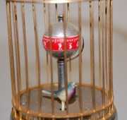 Occupied Japan Animated Bird in Cage Clock