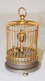 Japan Animated Bird in Cage Key Wind Clock