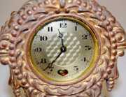 2 Decorative Metal Case Novelty Clocks