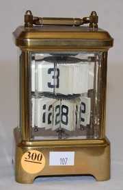 Plato Brass and Glass Perpetual Clock