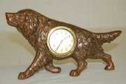 U.S.A. Metal Dog Novelty Clock