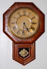 Ansonia OctagonDrop Schoolhouse Clock