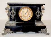 Ansonia “Cambridge” Enameled Iron Mantel Clock