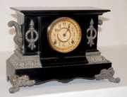 Ansonia “Cambridge” Enameled Iron Mantel Clock