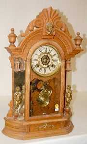 Waterbury Oak “Oxford” Mantel Clock