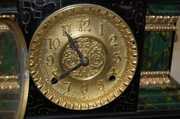Enameled Wood Mantel Clock