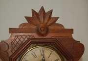 Gilbert Walnut “Arcus” Carved Kitchen Clock