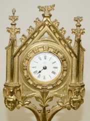 Ansonia Brass Novelty Religious Clock