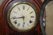 Mahogany Round Top Shelf Clock