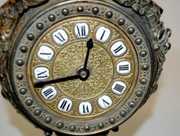 Ansonia “Etruscan” Metal Mantel Clock
