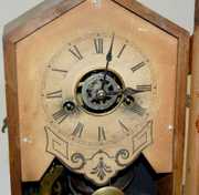 Ingraham Miniature Wood Mantel Clock