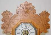 Ingraham Oak “Violet” Kitchen Clock