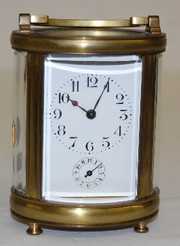 Oval Ch. Hour French Carriage Clock