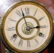 New Haven Walnut “Elbe” 8 Day Parlor Clock
