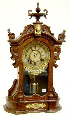 E. N. Welch Walnut Parlor Clock