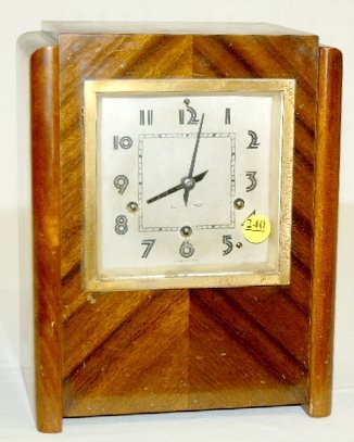 S.T. Art Deco Westminster Chime Mantel Clock