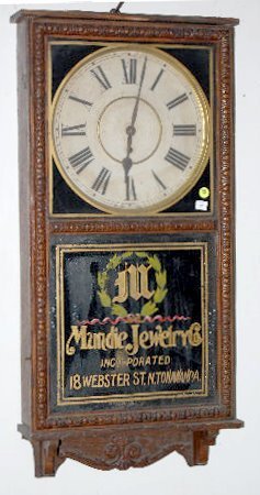 Waterbury Advertising Store Regulator Wall Clock