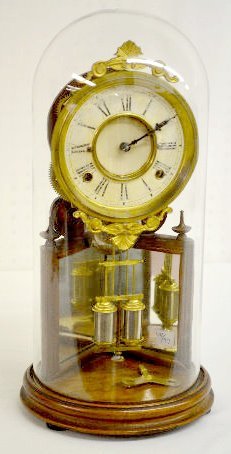 Davies Pat. Crystal Palace Clock w/Dome