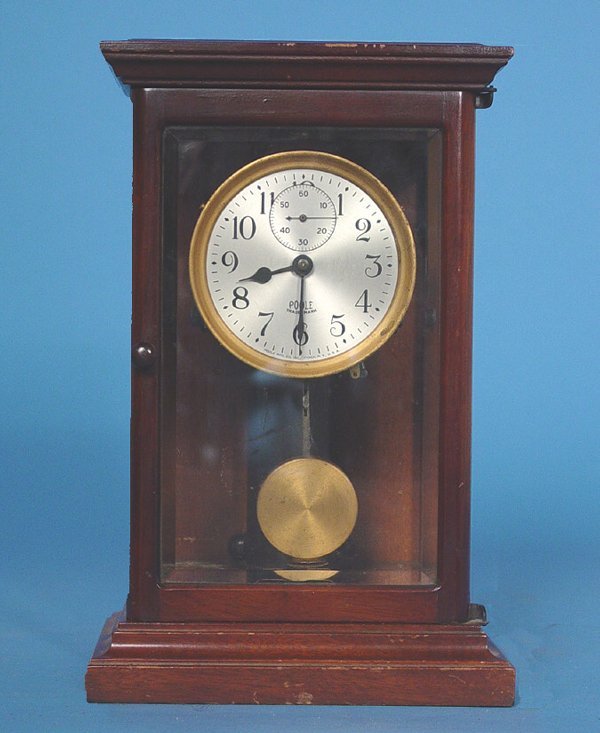 Poole Mfg. Co. Ithaca NY Electric Table Clock