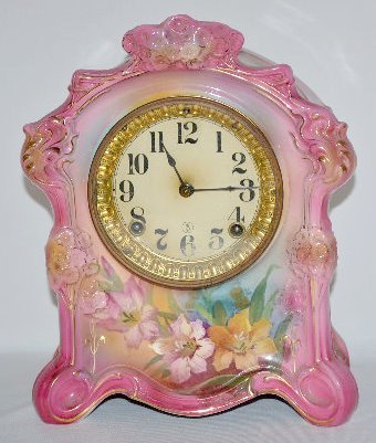 Ansonia Royal Bonn “La Scarpe” China Clock