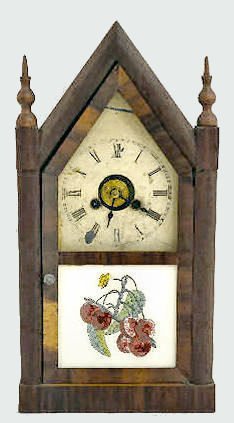 Jerome & Co. 1/2 Size Steeple Clock w/Alarm