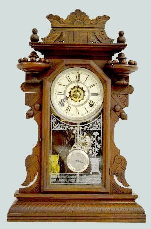 Waterbury “Hudson” Kitchen Clock, Walnut