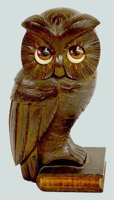Germany Rotary Eye Dial Owl Clock