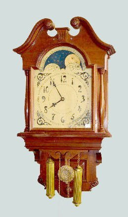 Seth Thomas Walnut “Lunar” Wall Clock