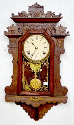 Seth Thomas Walnut Hanging Kitchen Clock