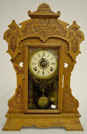 Seth Thomas “Giant No. 3” Oak Kitchen Clock