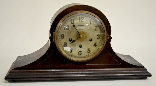 Ansonia Tambour WMC Chiming Mantel Clock