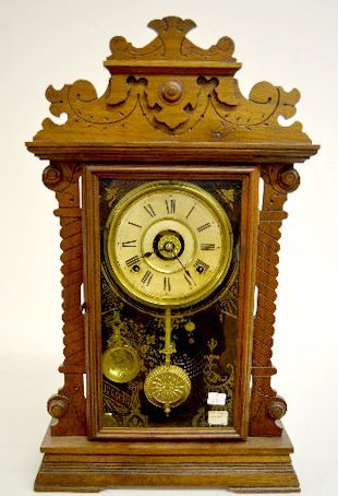 Seth Thomas “New York” Walnut Kitchen Clock