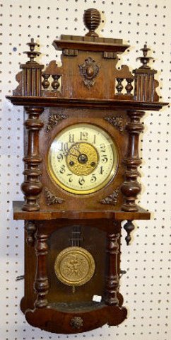 German Berliner Carved Clock