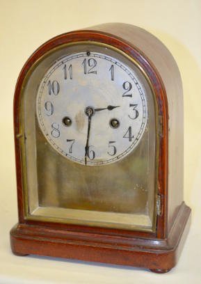 Gustav Becker Mahogany Mantel Clock