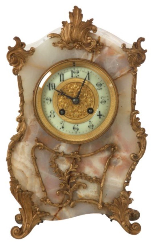 Bigelow & Kennard Onyx Mantle Clock