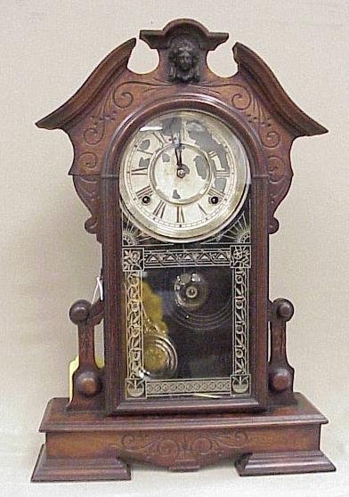 21″ Waterbury Parlor Clock-Walnut Case, Circa 1874