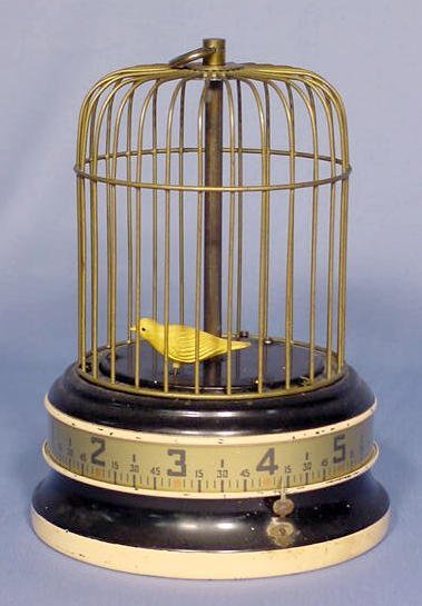 American Bird Cage / Tape Measure Dial Clock