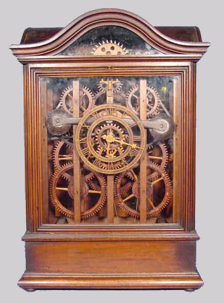 Wood Gear Triple Fusee Clock