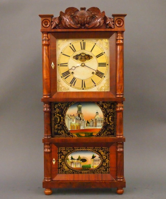 C & L C Ives Triple decker shelf clock