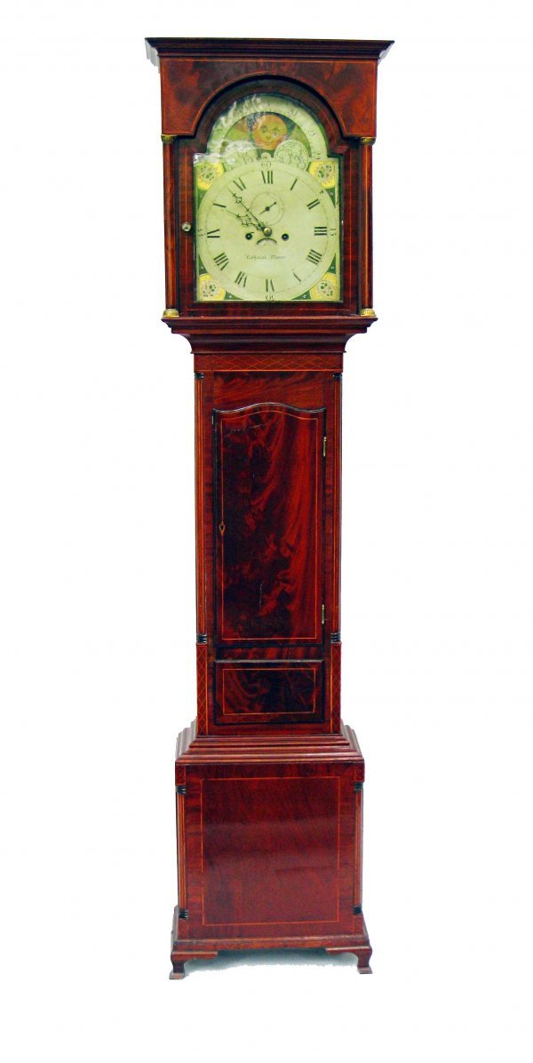 Tall Case clock signed Nathaniel  Monroe