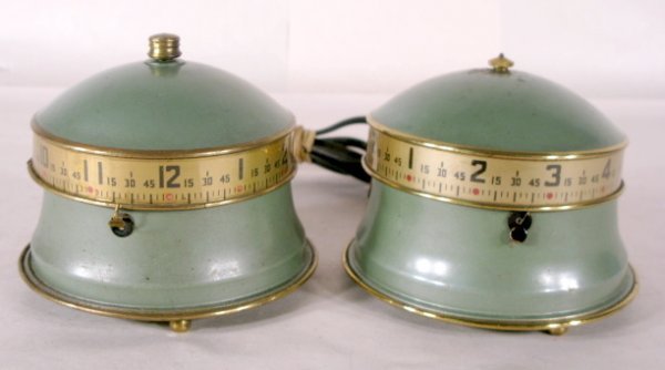 2 Metal Tape Measure Clocks