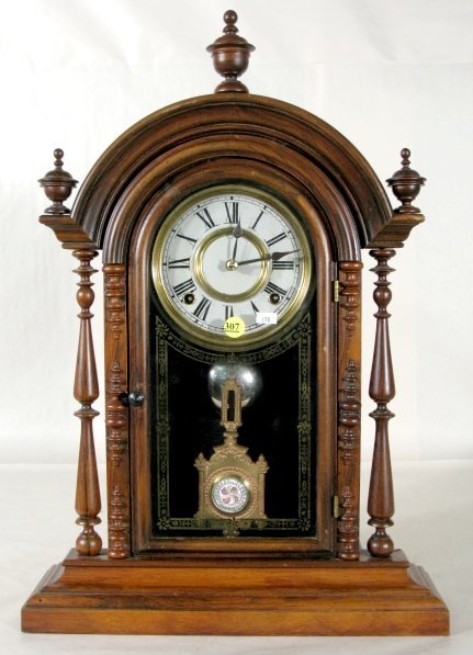 Welch Parepa Walnut Kitchen Clock