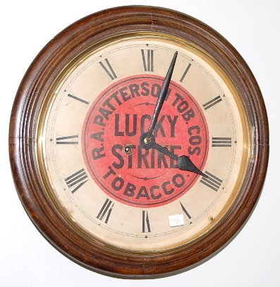 Lucky Strike Advertising Clock