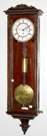 1 Wt. Signed Biedermeier Vienna Regulator Clock