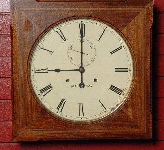 A SETH THOMAS HUDSON GALLERY CLOCK CIRCA 1909